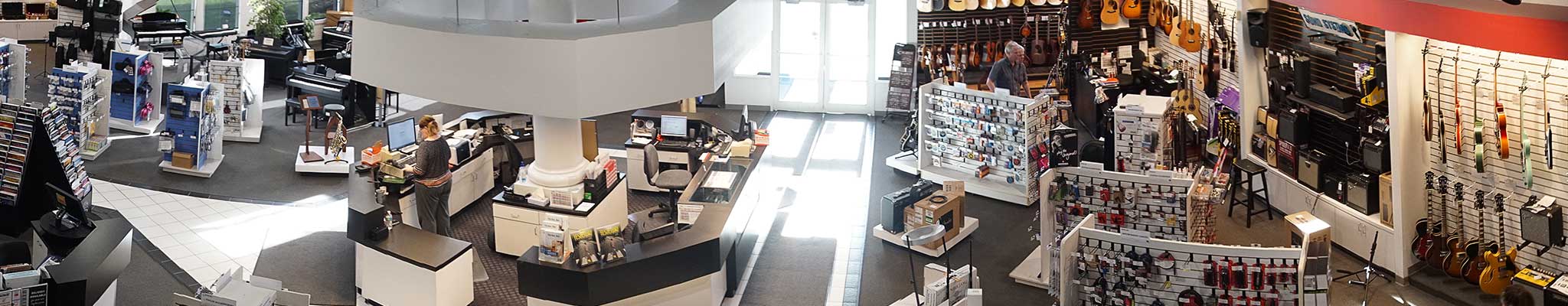 The Waukesha White House of Music store interior