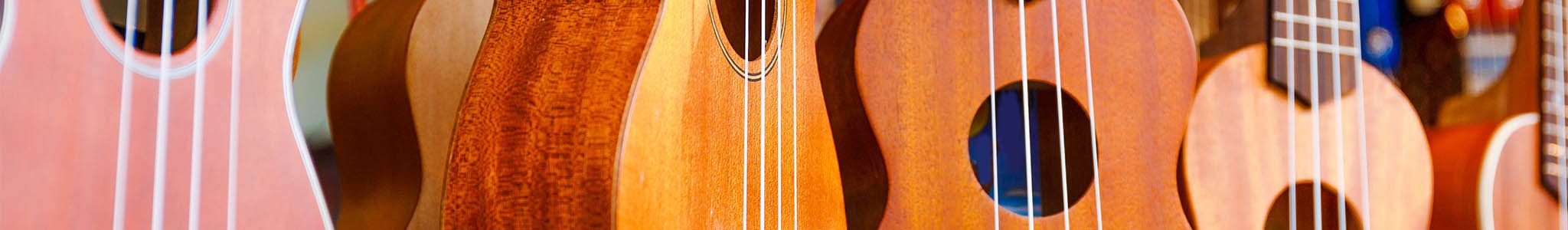 Ukulele hanging on the wall