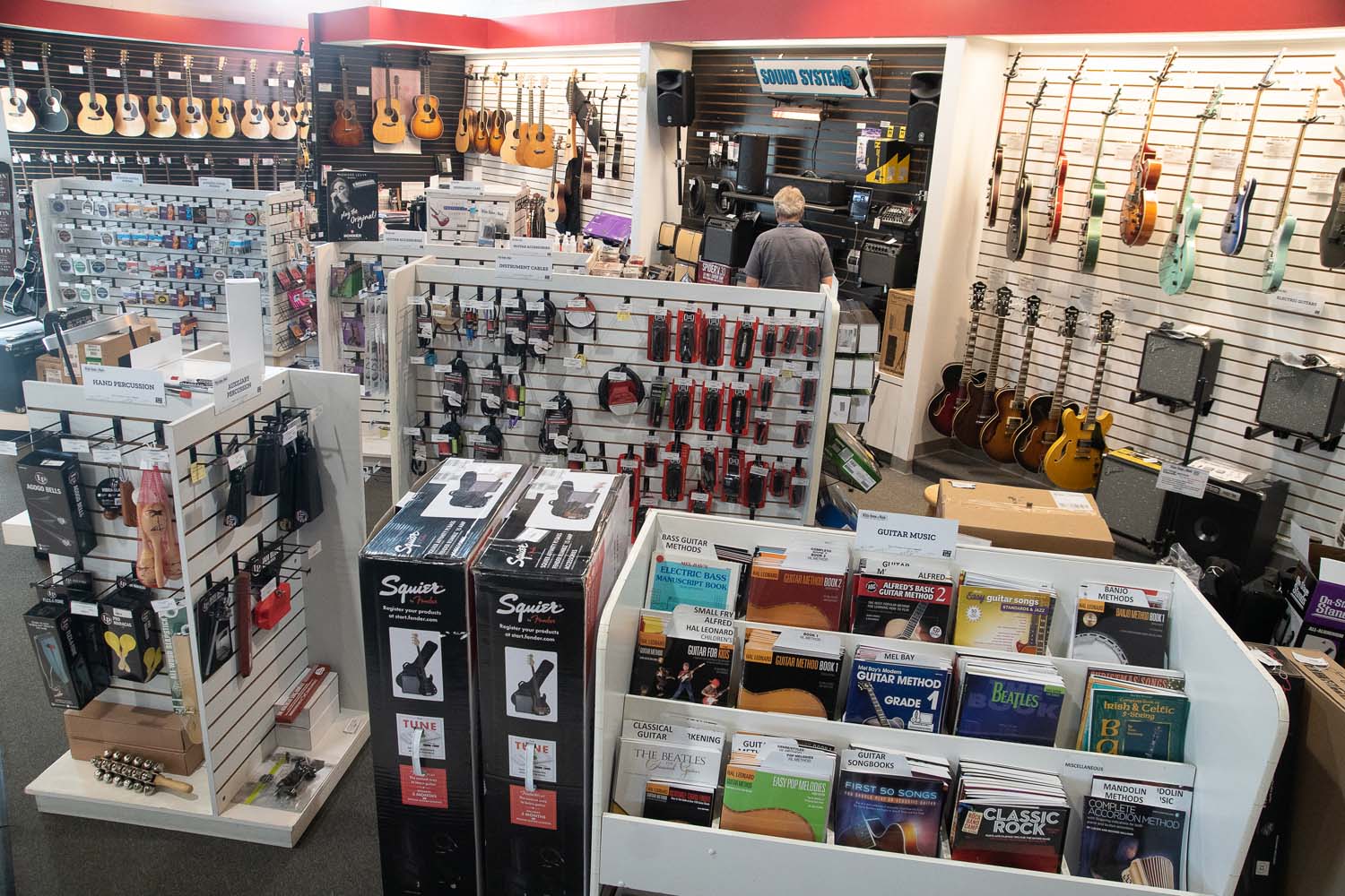 Waukesha Location Guitar and string area