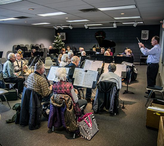 The New Horizons Band performing