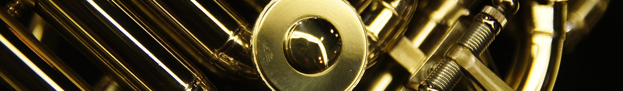 Closeup of a french horn