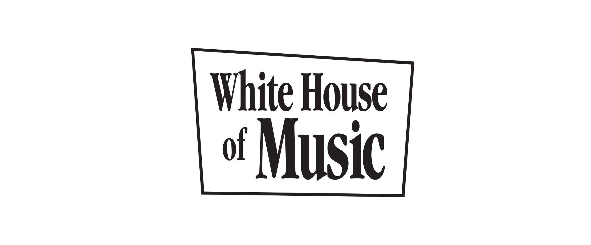 White-House-Stacked-Logo-Black-WEB White House of Music stacked logo, black with white background